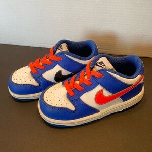 Nike Kids Toddler Shoes Blue Orange Size 8c